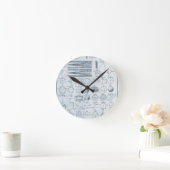 Horloge Ronde Géométrie vintage (Maison)