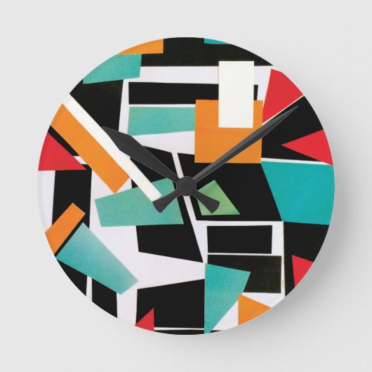 Horloge ronde géométrique (Recto)