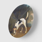 Horloge Ronde George Stubbs | Foxhound on the Scent, c.1760 (oil (Angle)