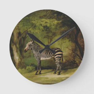 Horloge Ronde George Stubbs un zèbre, 1763 (huile sur la