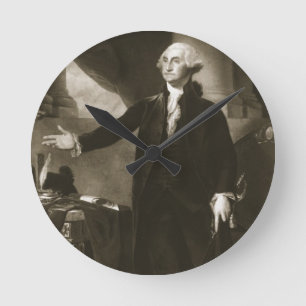 Horloge Ronde George Washington, ęr président du Sta uni