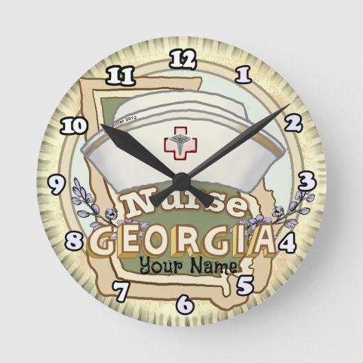 Horloge Ronde Georgia Nurse (Recto)