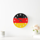 Horloge Ronde German Flag Wall Clock - Flag of Germany (Maison)