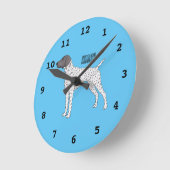 Horloge Ronde German Shorthred Pointer dog (Angle)