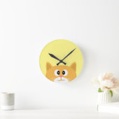 Horloge Ronde Ginger Cat (Maison)