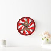 Horloge Ronde Gingerbread Man (Maison)