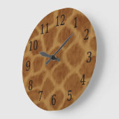 Horloge ronde girafe (Angle)