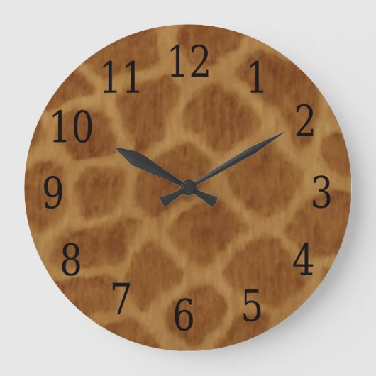 Horloge ronde girafe (Recto)