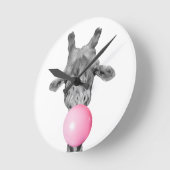 Horloge Ronde giraffe bubble (Angle)