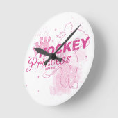 Horloge Ronde Girls Hockey Princess (Angle)