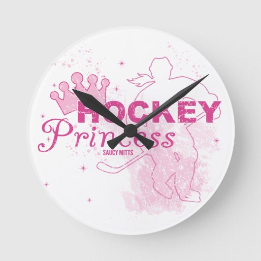 Horloge Ronde Girls Hockey Princess (Recto)