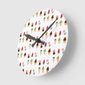 Horloge Ronde glace d'été (Angle)