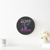 Horloge Ronde GLACE Profitez d'une glace froide (Maison)