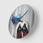 Horloge Ronde glmartini cocktail girl stilllett (Angle)