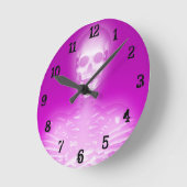 Horloge Ronde Glowing Skeleton (Angle)