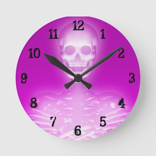 Horloge Ronde Glowing Skeleton (Recto)