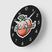 Horloge Ronde Glute Squad Peach Fitness Workout (Angle)