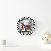 Horloge Ronde Gnome chef (Maison)