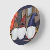 HORLOGE RONDE GNOMES (Angle)