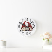 Horloge Ronde Gnomes du temps du vin (Maison)