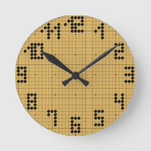 Goban Clock - Black Stones - 1-12