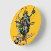 Horloge Ronde Goddess Kali Wall Clock (Angle)