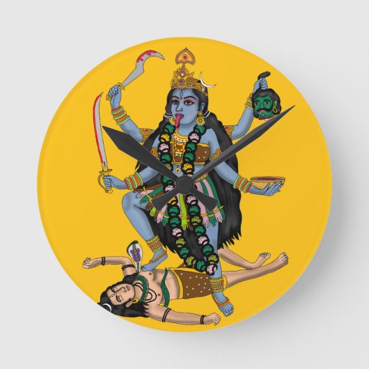 Horloge Ronde Goddess Kali Wall Clock (Recto)