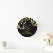 Horloge Ronde Gold and Diamonds (Maison)