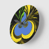 Horloge Ronde Gold Blue (Angle)