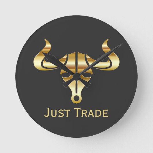 Horloge Ronde Gold Bull Just Trade (Recto)