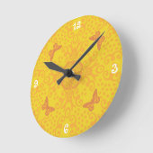 Horloge Ronde Gold Butterfly Medallion (Angle)