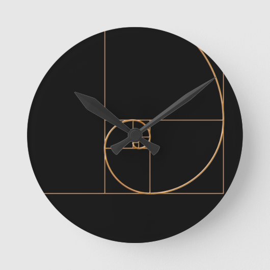 Horloge Ronde Gold Golden Spiral (Recto)