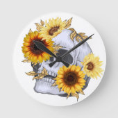 HORLOGE RONDE GOLDEN BLOOM SKULL (Recto)