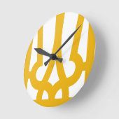 Horloge Ronde Golden Clock (Angle)