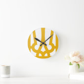 Horloge Ronde Golden Clock (Maison)