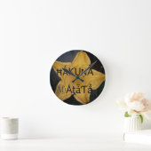Horloge Ronde Golden Star Hakuna Matata (Maison)