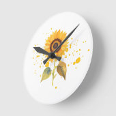 Horloge Ronde Golden Sunburst (Angle)