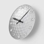 Horloge Ronde Golf Ball Dimples Texture Motif (Angle)
