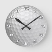Horloge Ronde Golf Ball Dimples Texture Motif (Recto)