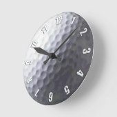 Horloge Ronde Golf Ball Sport Clock Design (Angle)