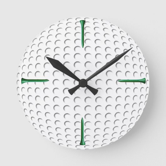 Horloge Ronde Golf et thé (Recto)