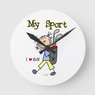 Horloge Ronde Golf Mon Sport