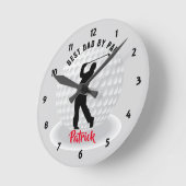 Horloge Ronde Golfe du Golfer (Angle)