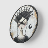 Horloge Ronde Goth Queen (Angle)