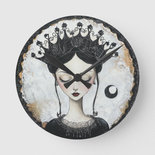 Horloge Ronde Goth Queen (Recto)