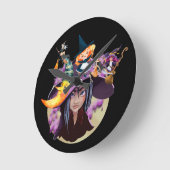 Horloge Ronde Gothique Darlings (Angle)