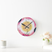 Horloge Ronde Grâce Bleue de Filigrane (Maison)