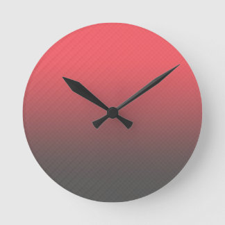 Horloge Ronde Gradient rouge rouge tendance