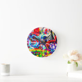 Horloge Ronde Graffiti Gritty Crazy (Maison)