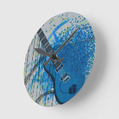 Horloge Ronde Graffiti Guitar (Angle)